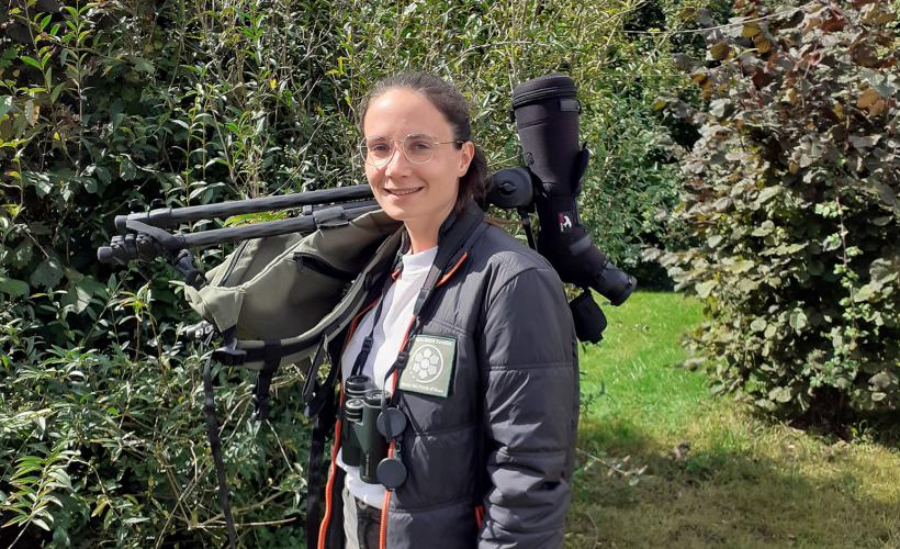 Marine Guyonvarch, animatrice nature et chargée d'études naturalistes au Parc des Marais
