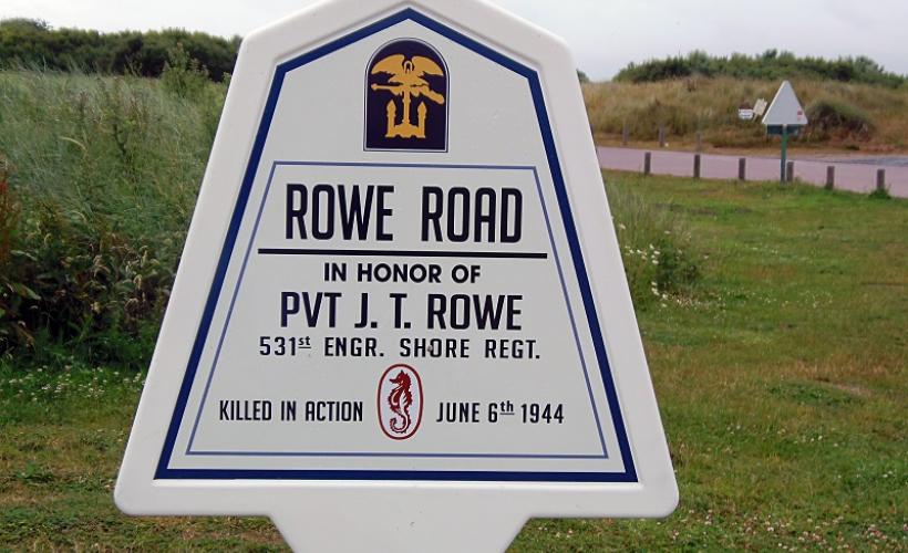 Panneau Rowe Road_Utah Beach©OT Baie du Cotentin (1)