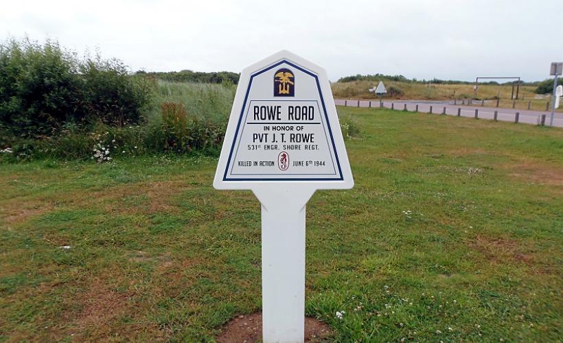 Panneau Rowe Road_Utah Beach©OT Baie du Cotentin (2)