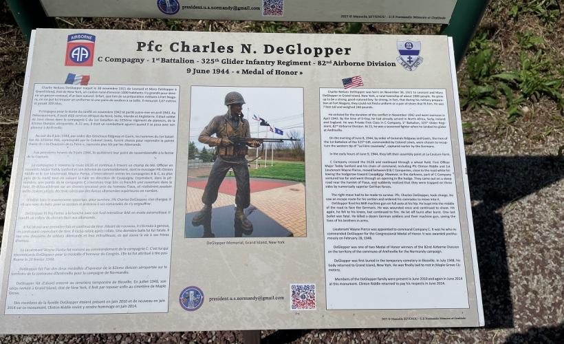 Panneau explicatif De Glopper 2 - Amfreville