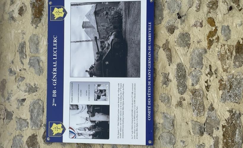 Plaque 2ème DB SGDV 