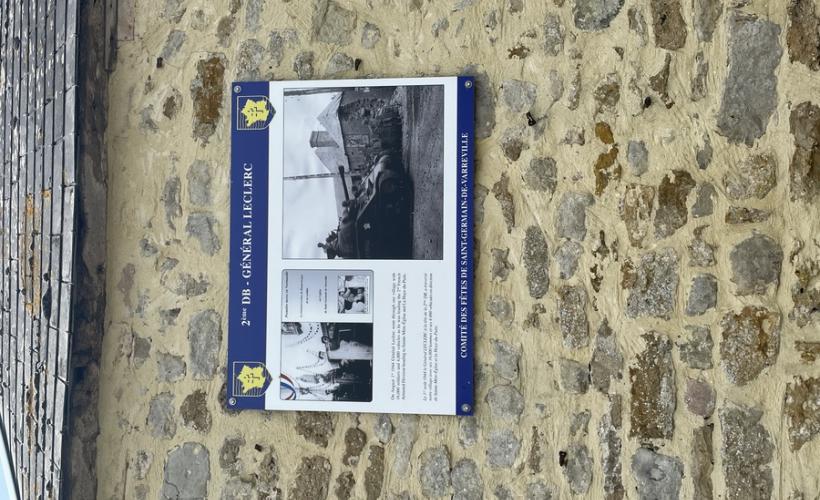 Plaque 2ème DB SGDV