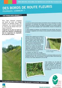 Des bords de route fleuris, pourquoi, comment ? Fiche pratique n°02 - PnrMCB