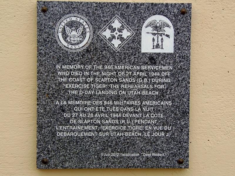 Plaque militaires Exercice Tigre - SAINTE-MARIE-DU-MONT