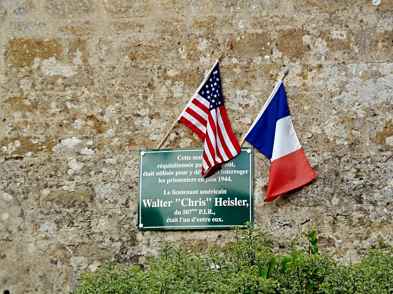 Plaque Lieutenant Heisler - Amfreville