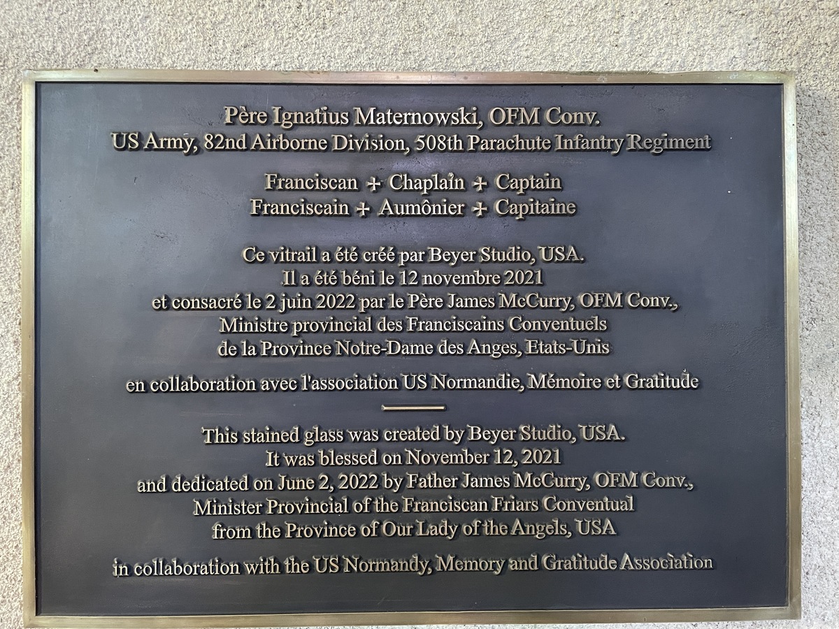 Plaque Chaplain Maternowski zoomer - AMFREVILLE
