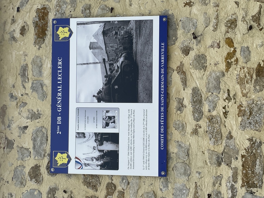 Plaque 2ème DB SGDV 