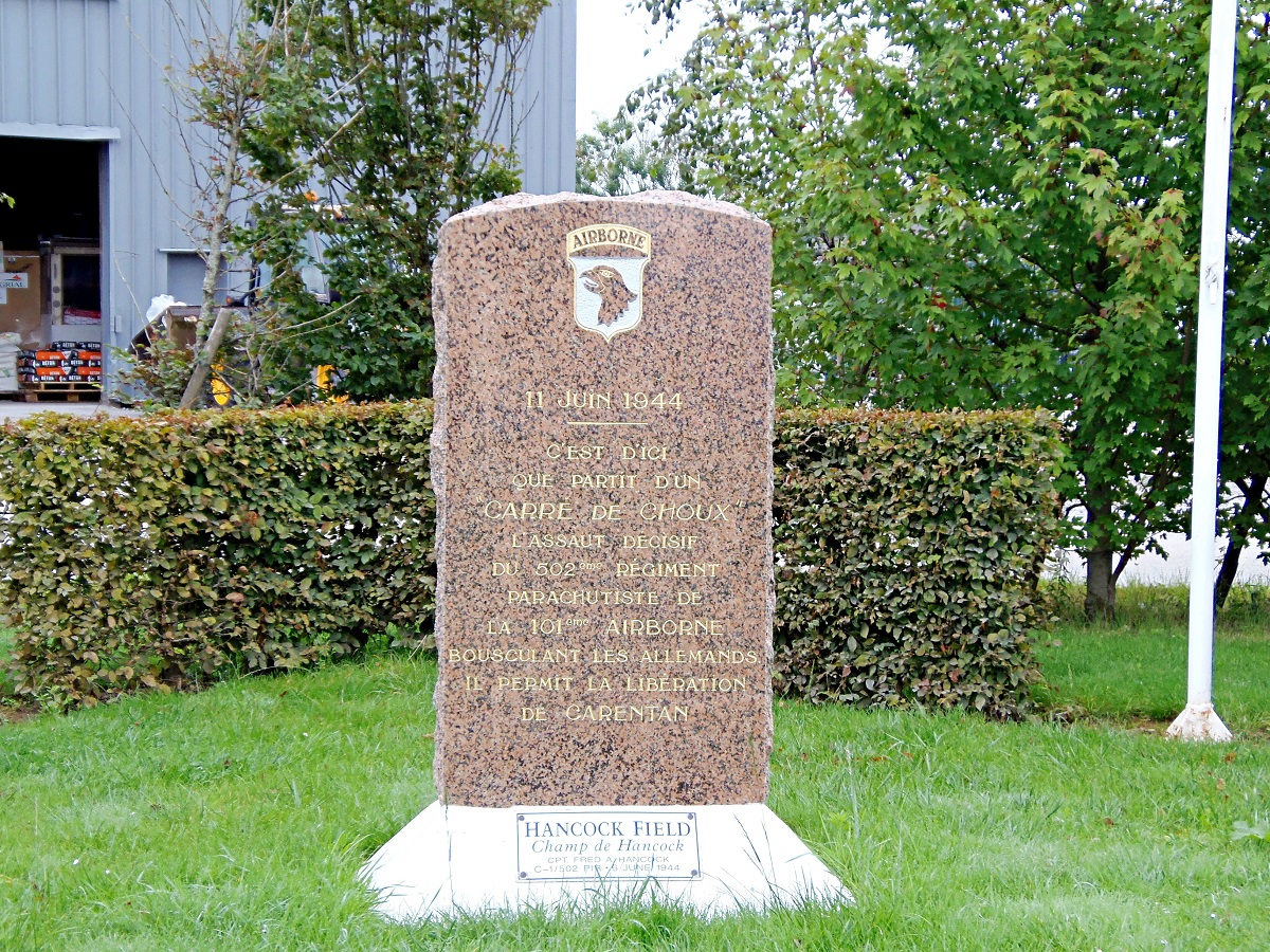 Stèle 502nd PIR_Carentan