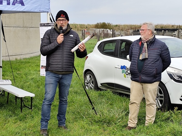 Nicolas Fillol, présente les caractéristiques de la Baie des Veys
