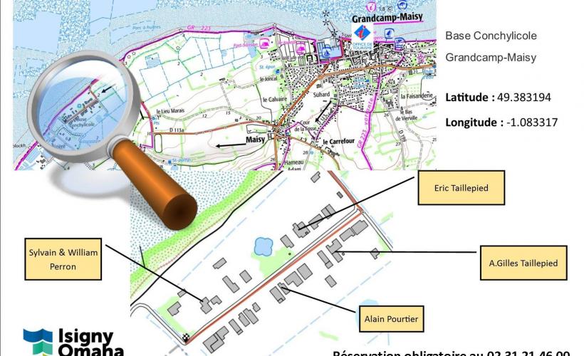 Plan-situation-VPH-en-venant-de-Grandcamp - isigny-omaha
