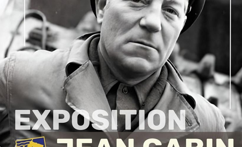 Affiche A4 - JEAN GABIN DANS LA GUERRE - Affiche Expo Jean Gabin - V02-23 - Normandy Victory Museum