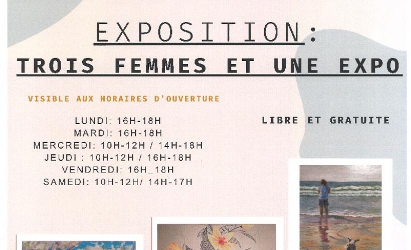 Expo 3 femmes et une expo - Médiathèque SME