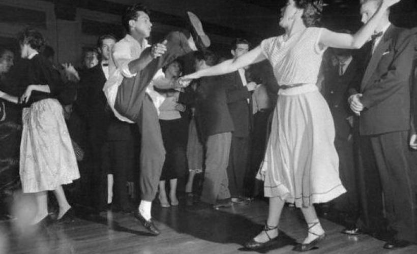 Ambiance swing - Image d'archives