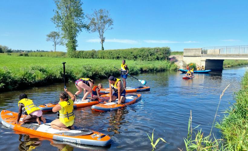 Paddle groupe enfants 