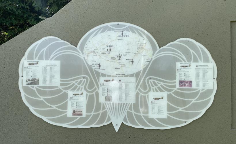 Mémorial USAAF Carte Explicative - PICAUVILLE