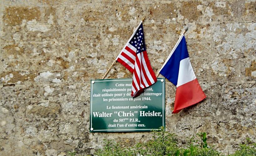 Plaque Lieutenant Heisler - Amfreville