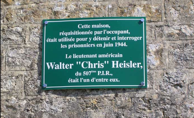 Plaque Lieutenant Heisler Zoomer - Amfreville