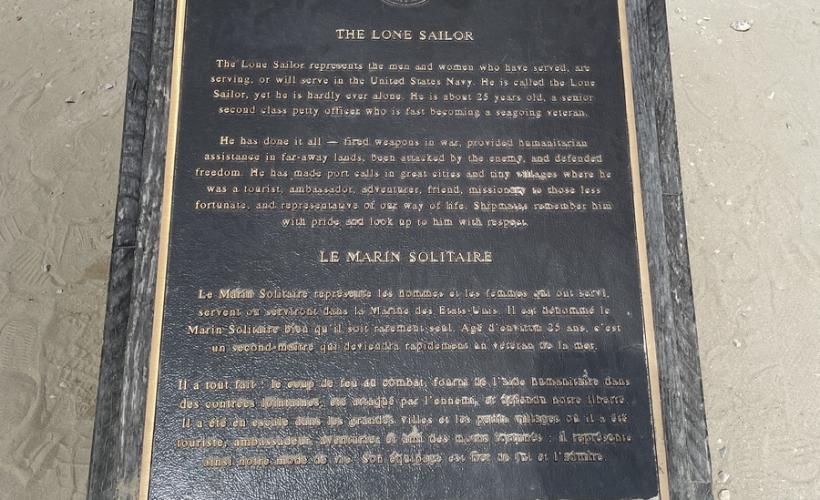 Lone Sailor Plaque 3 - SAINTE-MARIE-DU-MONT