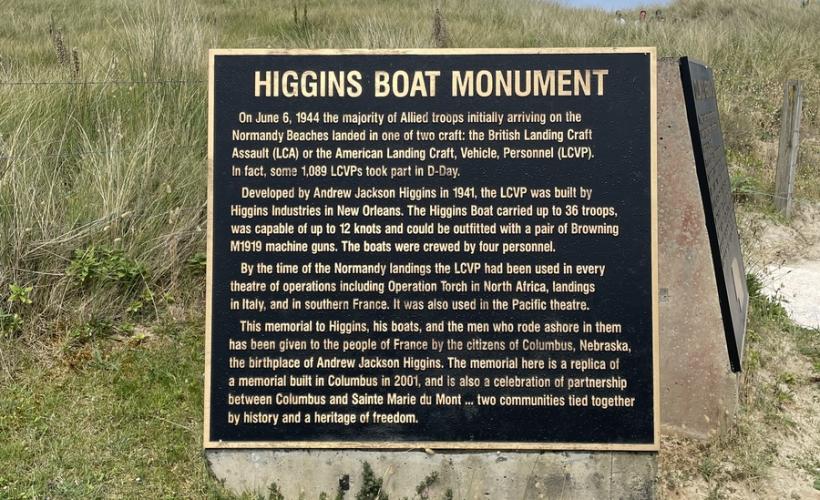 Higgins Boat Explication gb - SAINTE-MARIE-DU-MONT