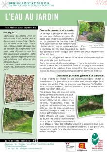 L'Eau au jardin - Fiche pratique n°06 - PnrMCB